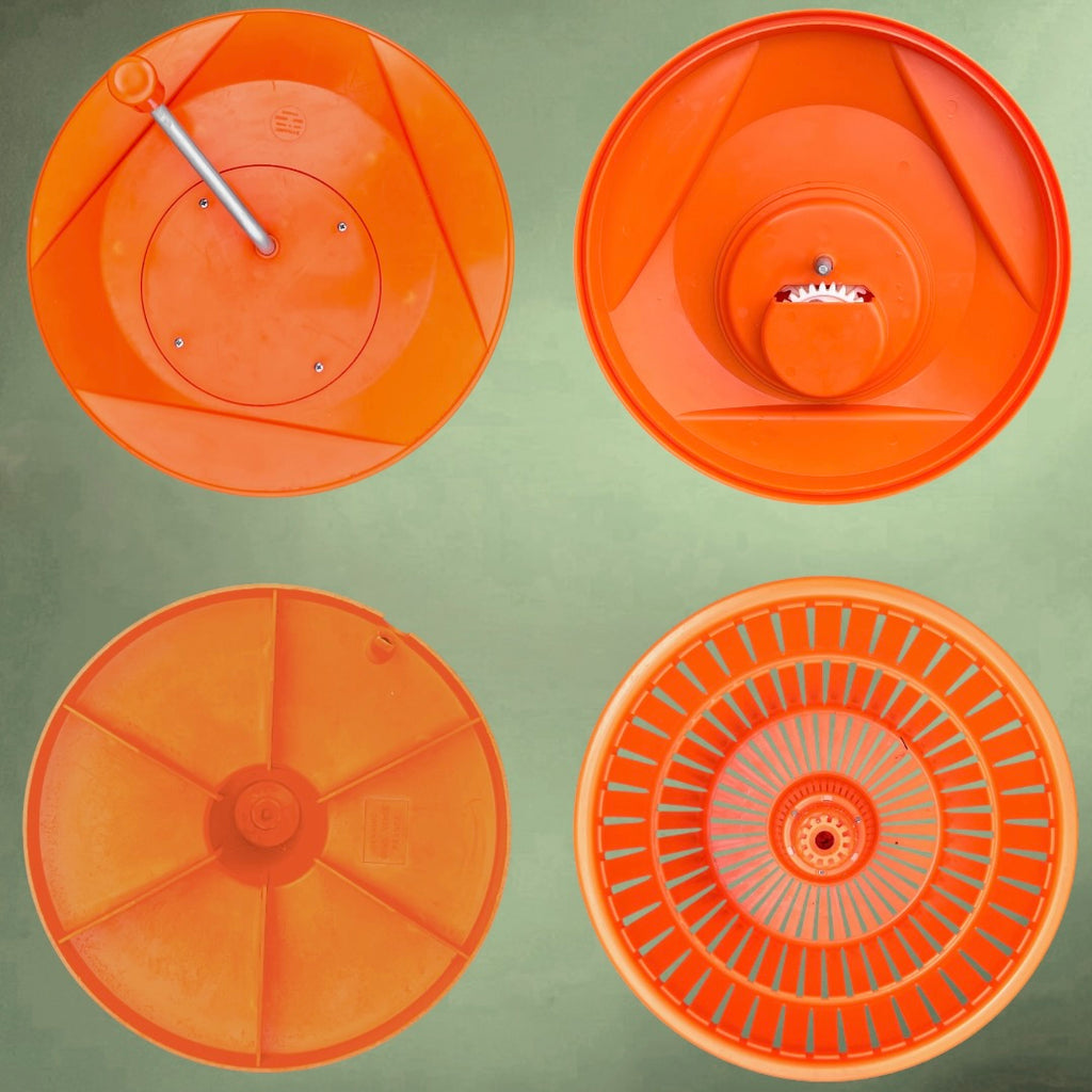Essoreuse à Salade Professionnelle Dynamic E20 Orange 20 Litres - Années 90