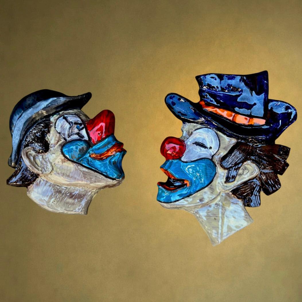 Duo de Clowns en Céramique André Bayer – Années 60-70