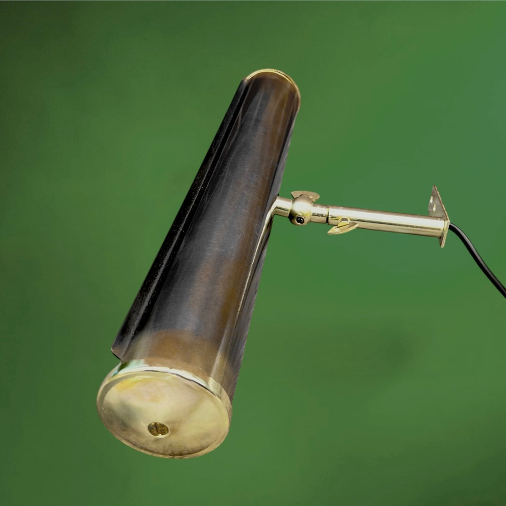 Lampe de Tableau Massive en Métal Doré et Bronze - Années 70-80