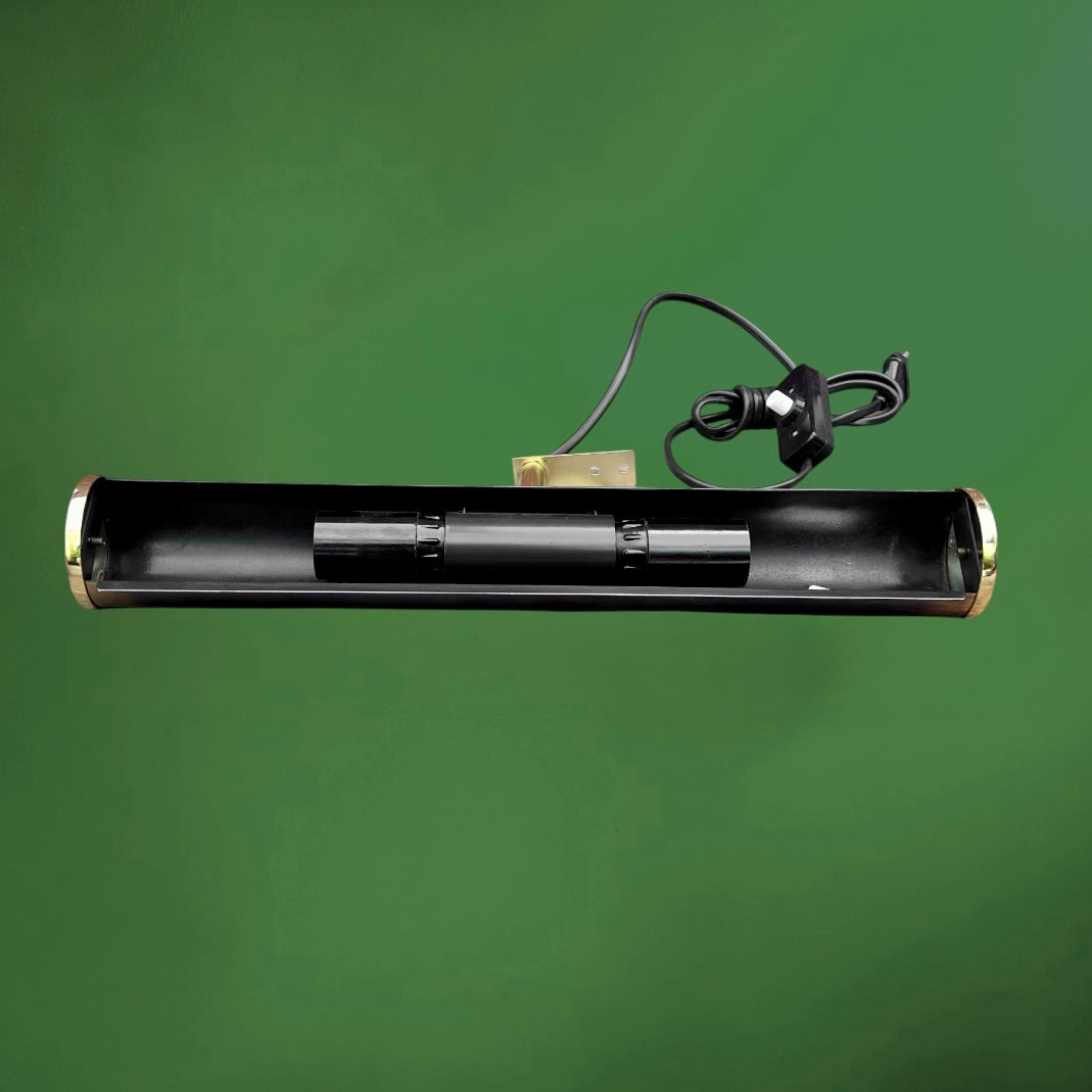 Lampe de Tableau Massive en Métal Doré et Bronze - Années 70-80