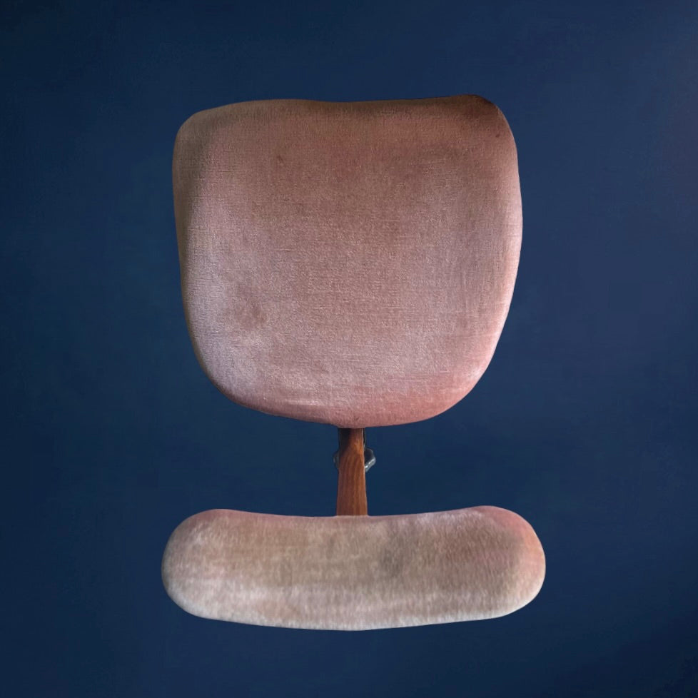 Chaise de Bureau Suédoise Réglable Åtvidabergs en Bois et Métal – Années 30-40
