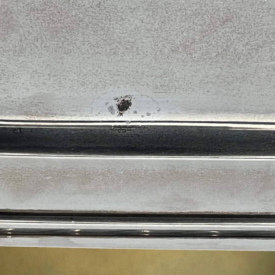 Porte-Toasts Ancien en Métal Argenté à Décor de Tulipes - Années 1950-60