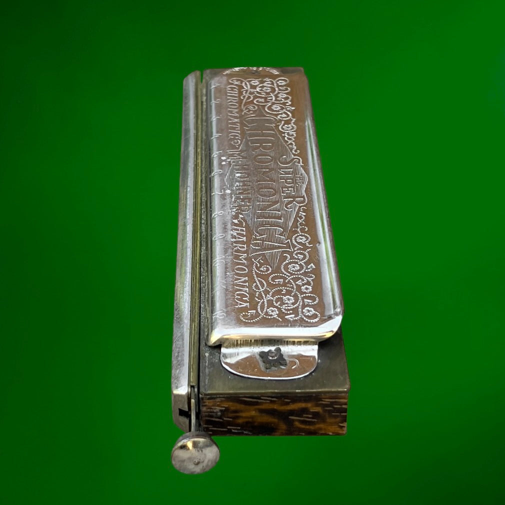 Harmonica Chromatique M. Hohner Super Chromonica n° 270 avec Boîte - Années 30