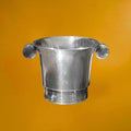 Seau à Champagne Art Déco en Métal Argenté Poinçonné 24 G - Années 30-40