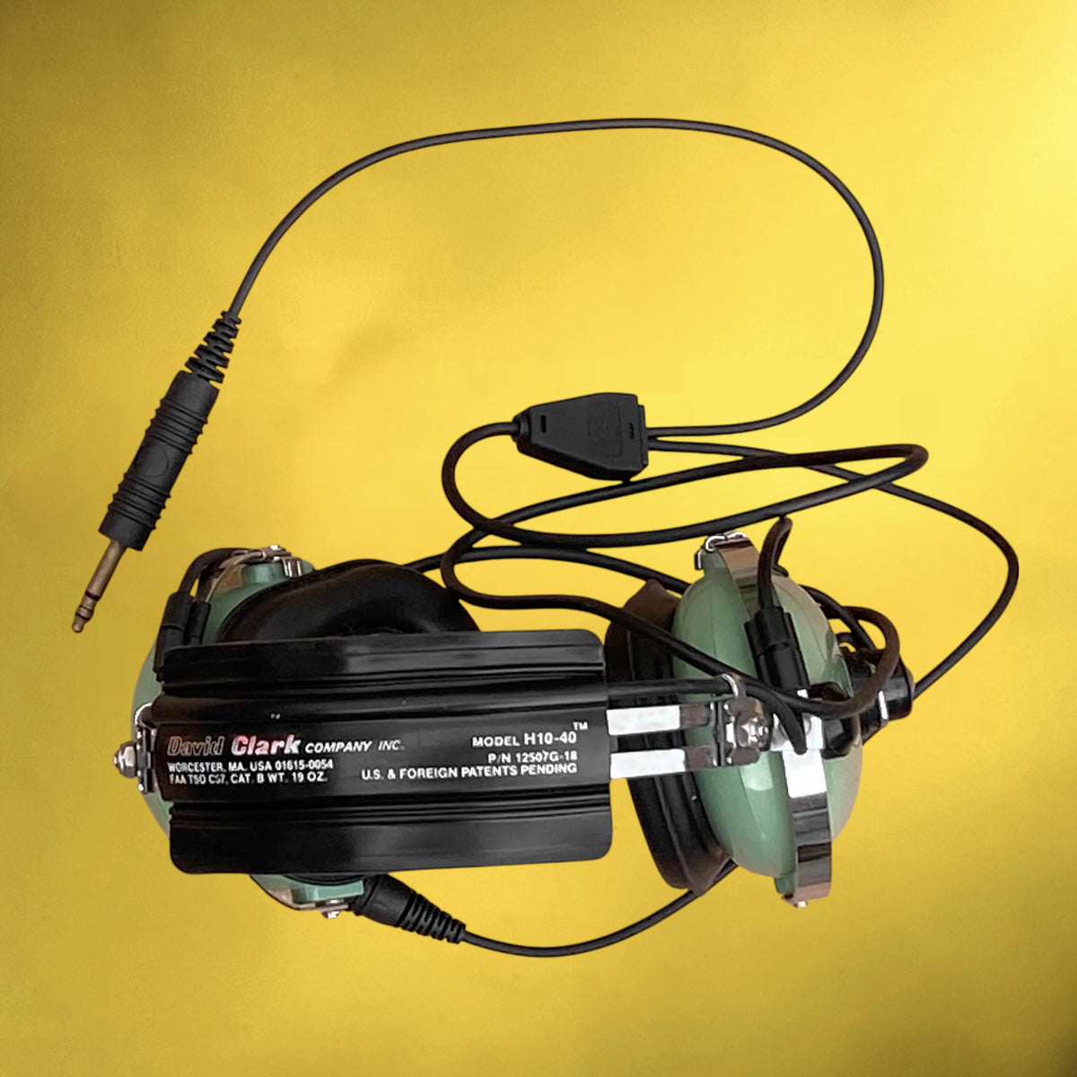 Casque Pilote David Clark H10-40 avec Microphone M-4 – USA - Années 80