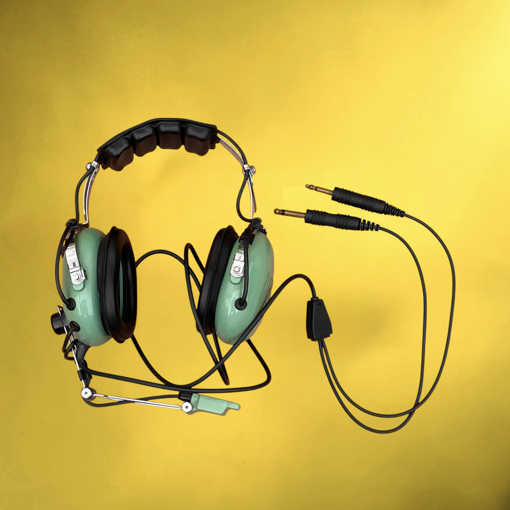 Casque d’Aviation David Clark H10-40 avec Microphone M-4 – Années 80
