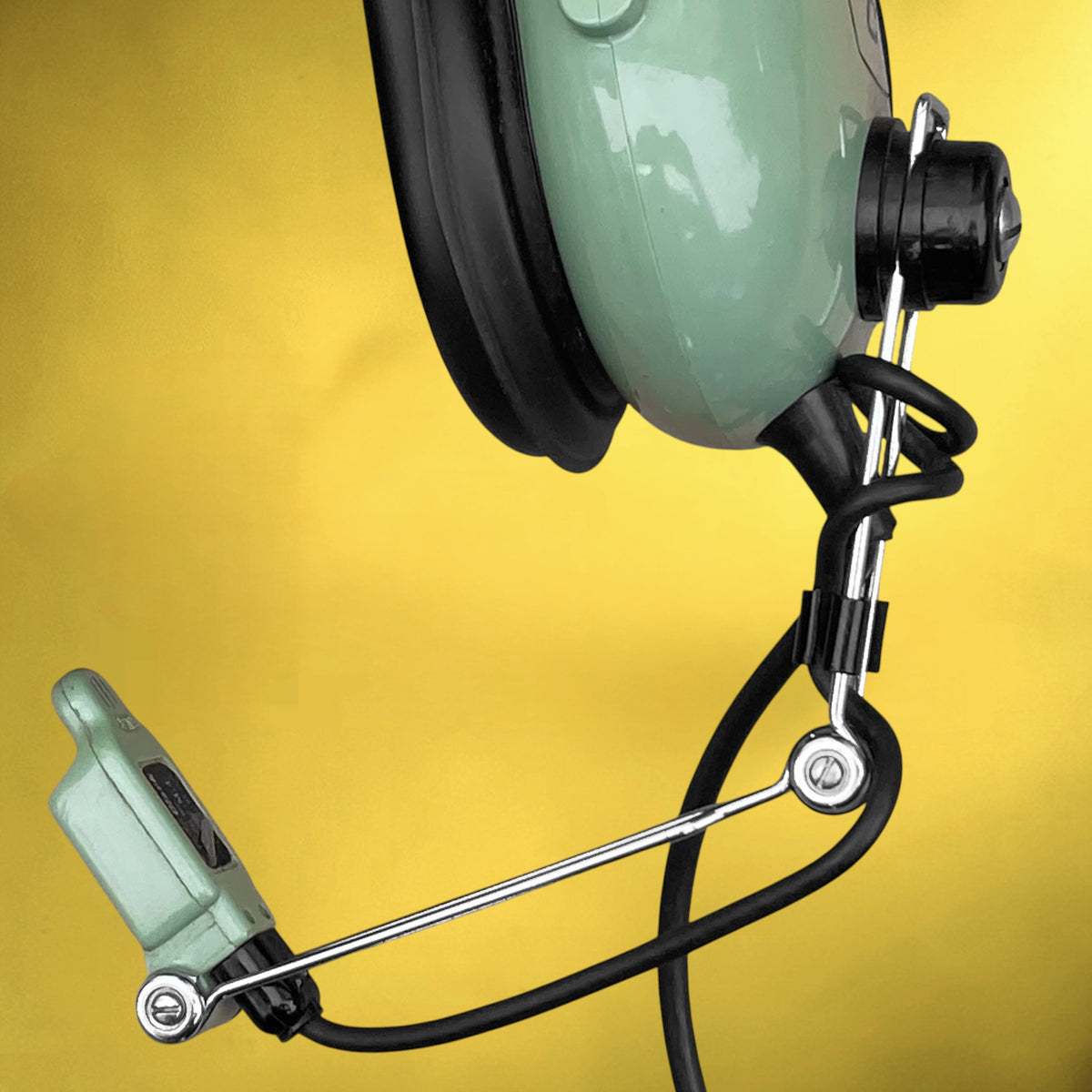 Casque Pilote David Clark H10-40 avec Microphone M-4 – USA - Années 80