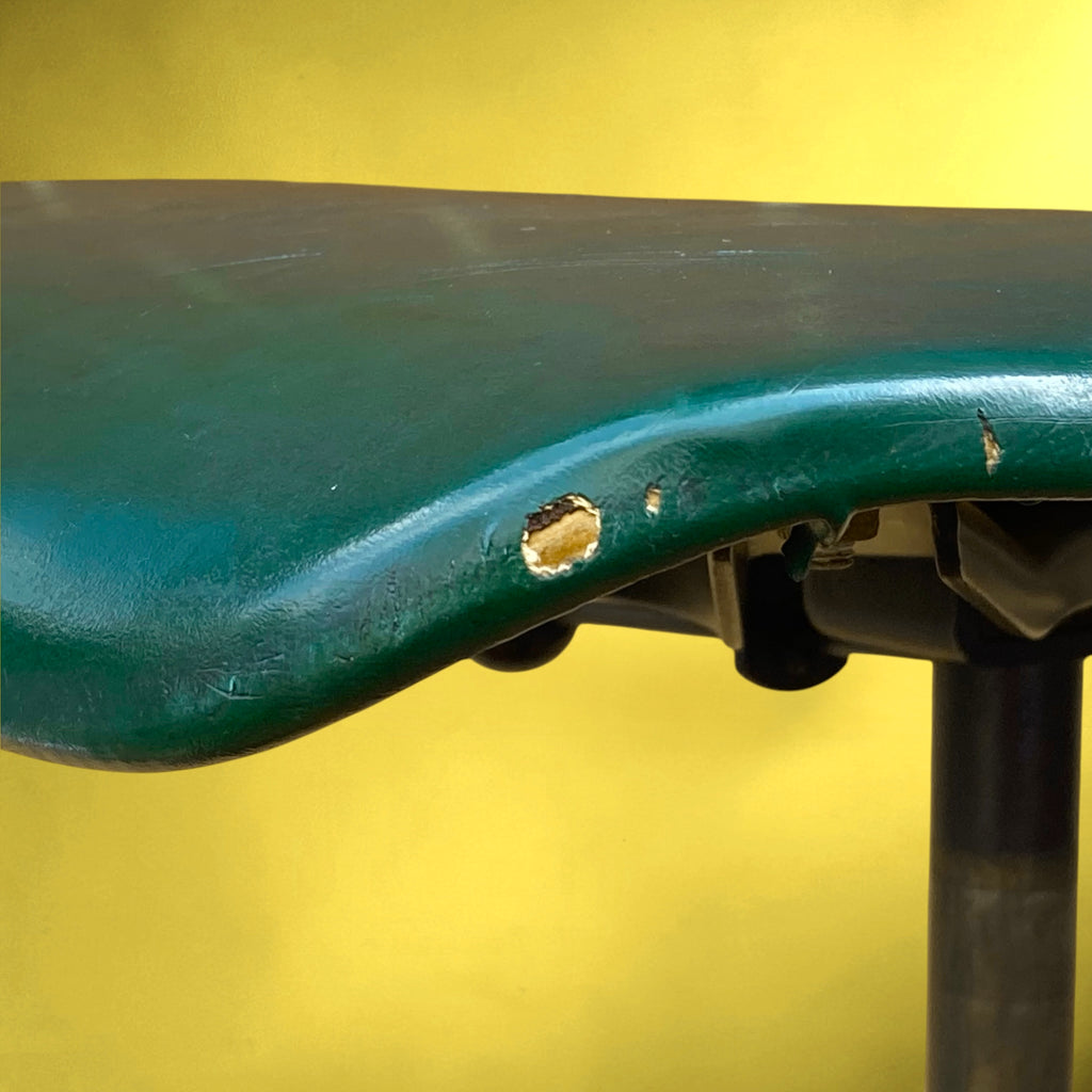 Chaise de Bureau Polster Gleich Klöber en Skaï Vert, Bois et Métal – Milieu du Siècle