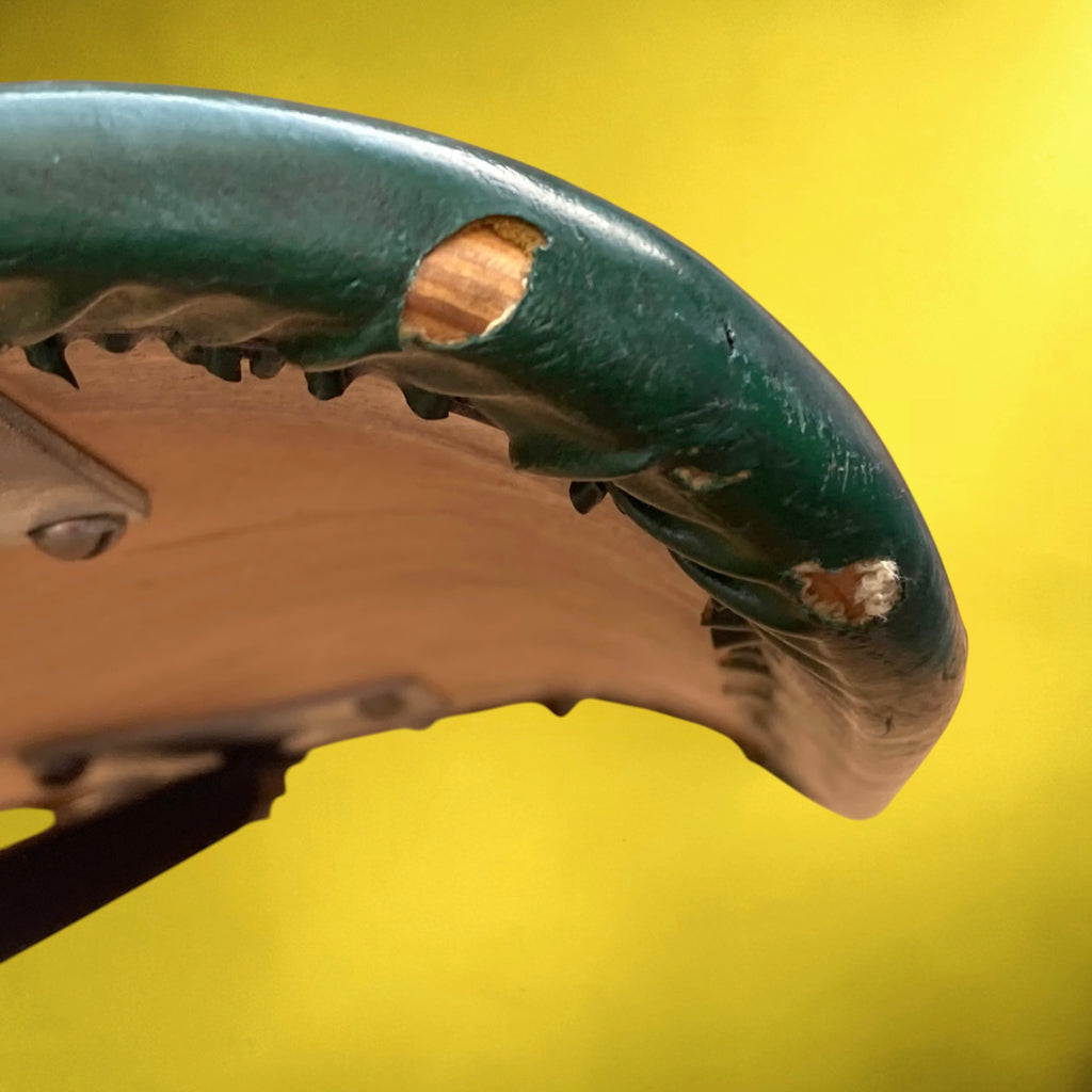 Chaise de Bureau Polster Gleich Klöber en Skaï Vert, Bois et Métal – Milieu du Siècle