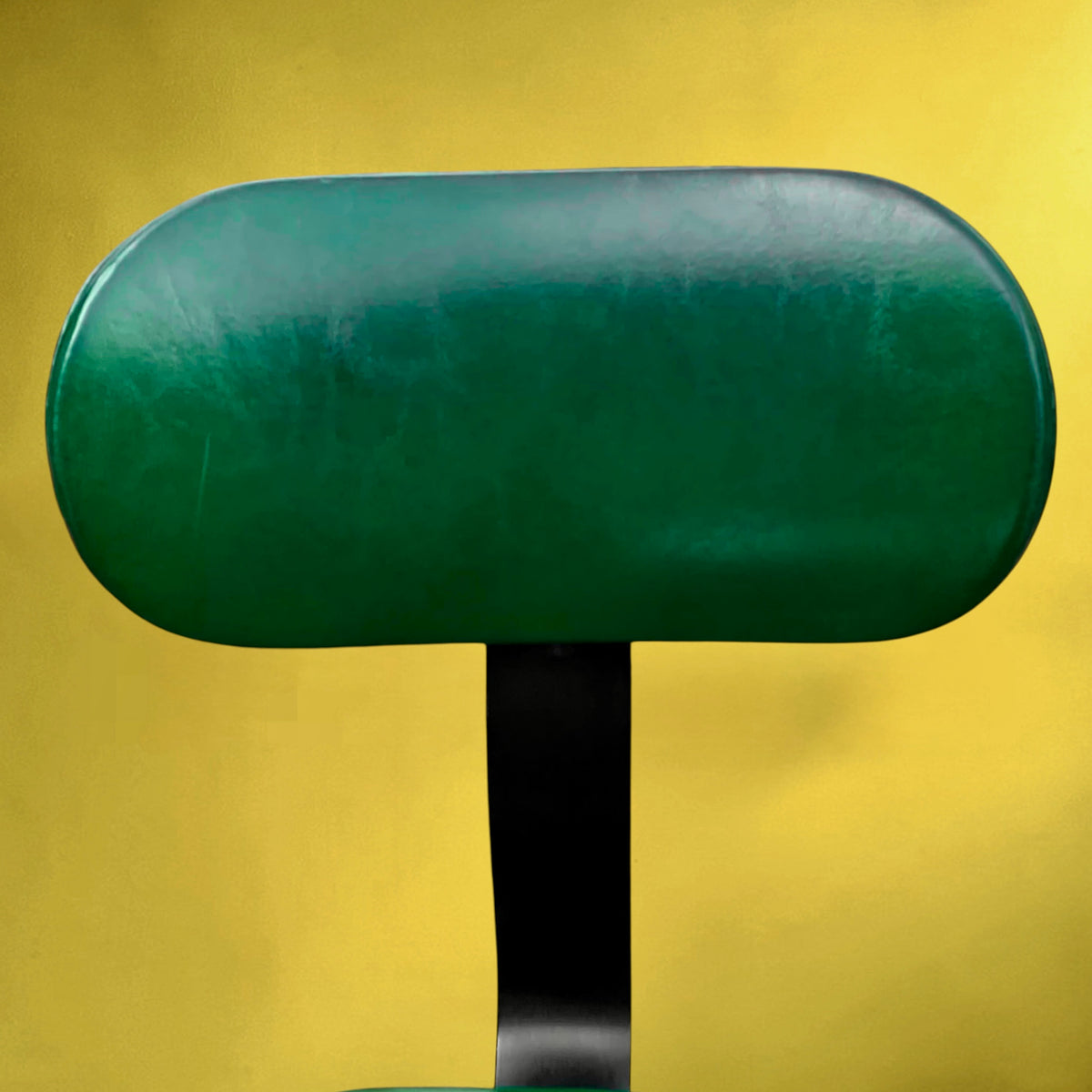 Chaise de Bureau Polster Gleich Klöber en Skaï Vert, Bois et Métal – Milieu du Siècle