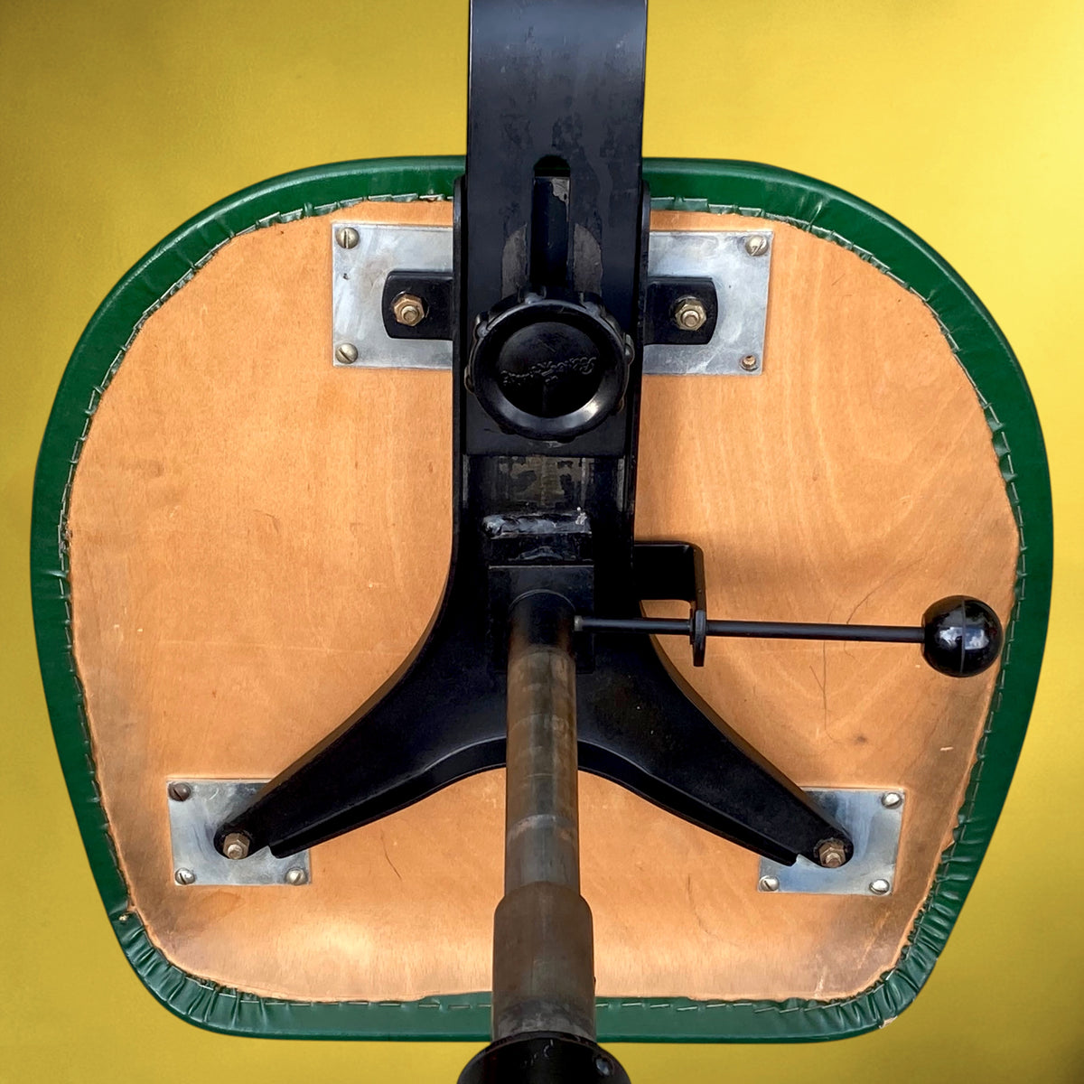 Chaise de Bureau Polster Gleich Klöber en Skaï Vert, Bois et Métal – Milieu du Siècle