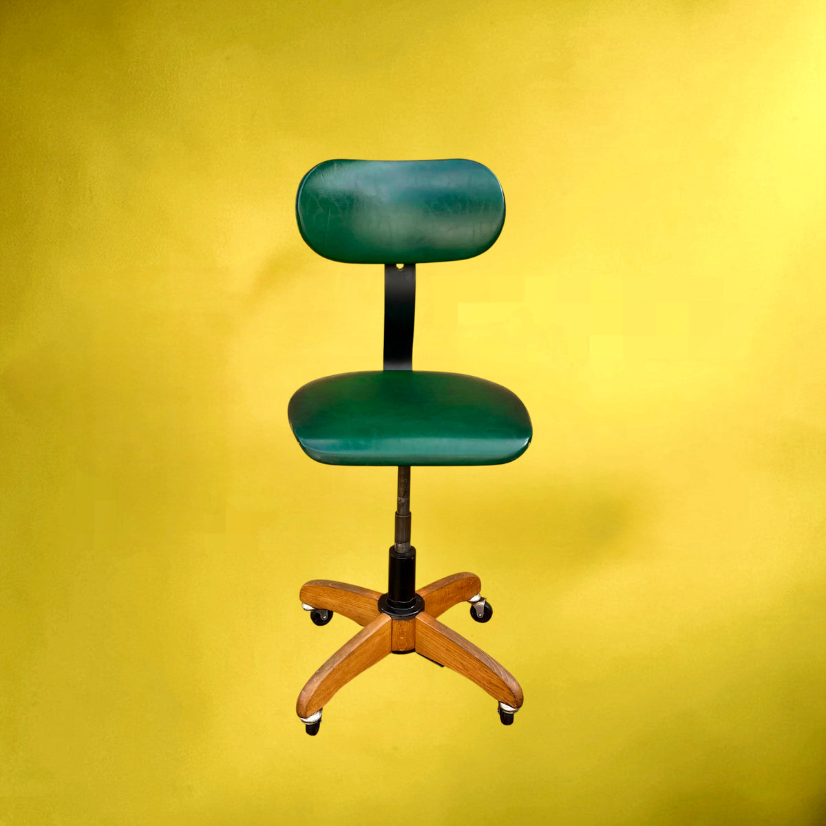 Chaise de Bureau Polster Gleich Klöber en Skaï Vert