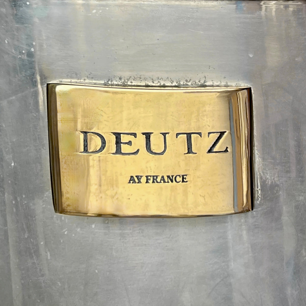Ancienne Vasque à Champagne Deutz en Aluminium – Fabrication Indienne, Années 80-90