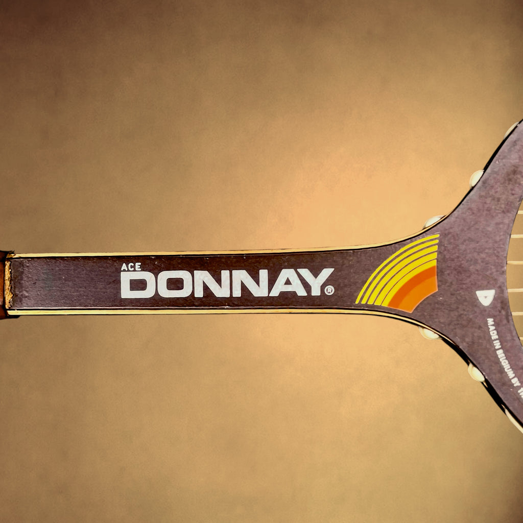 Raquette de Tennis Donnay Ace My Choice en Bois, Signature Björn Borg – Années 70