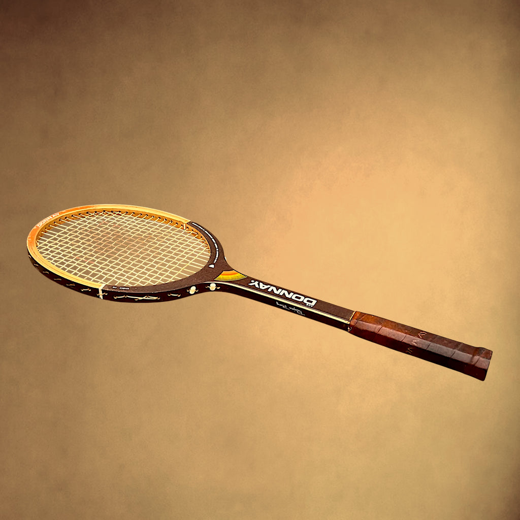 Raquette de Tennis Donnay Ace My Choice en Bois, Signature Björn Borg – Années 70