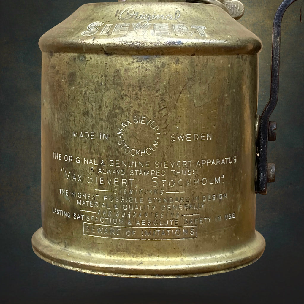 Lampe à Souder Original Sievert en Laiton – Suède, Années 50-60