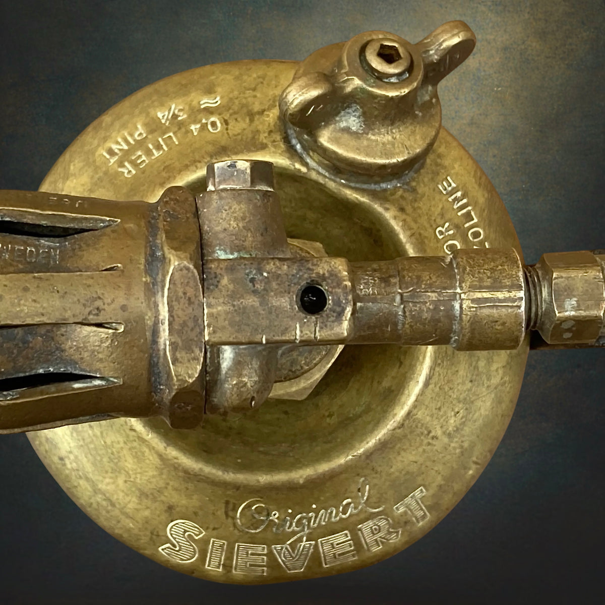 Lampe à Souder Original Sievert en Laiton – Suède, Années 50-60