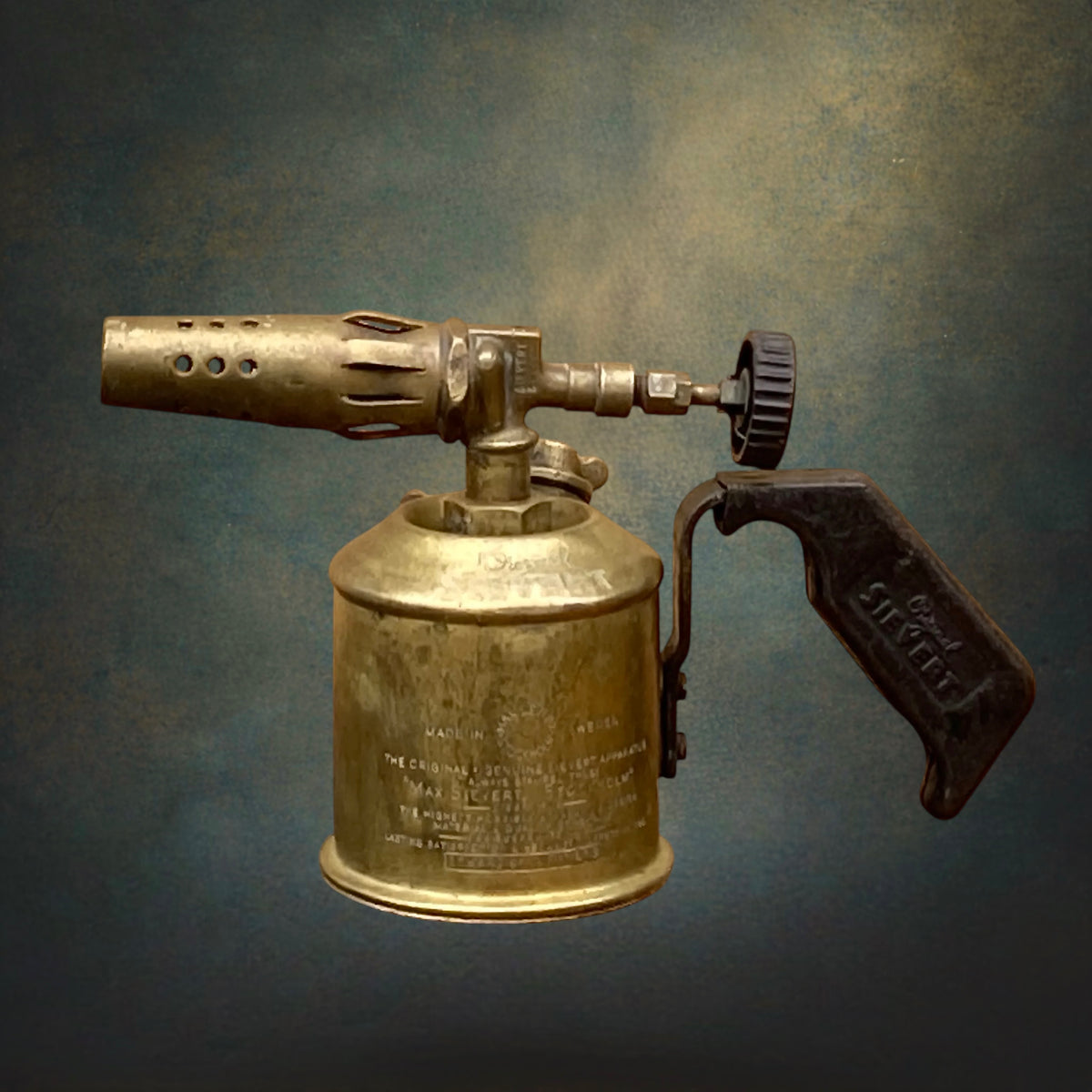 Lampe à Souder Original Sievert en Laiton – Suède, Années 50-60