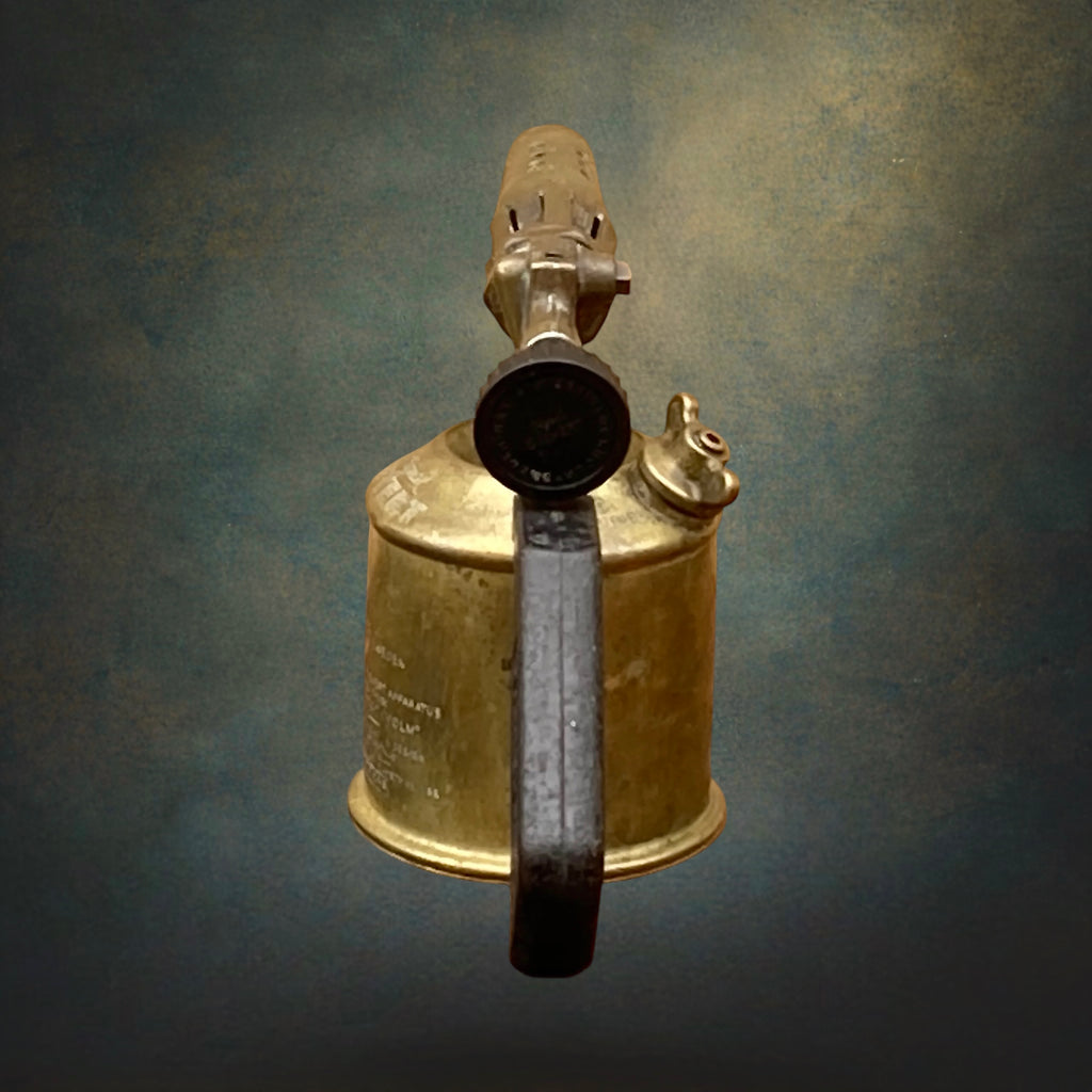 Lampe à Souder Original Sievert en Laiton – Suède, Années 50-60