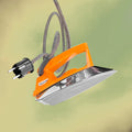 Fer à Repasser Électrique Nova Orange – Années 70