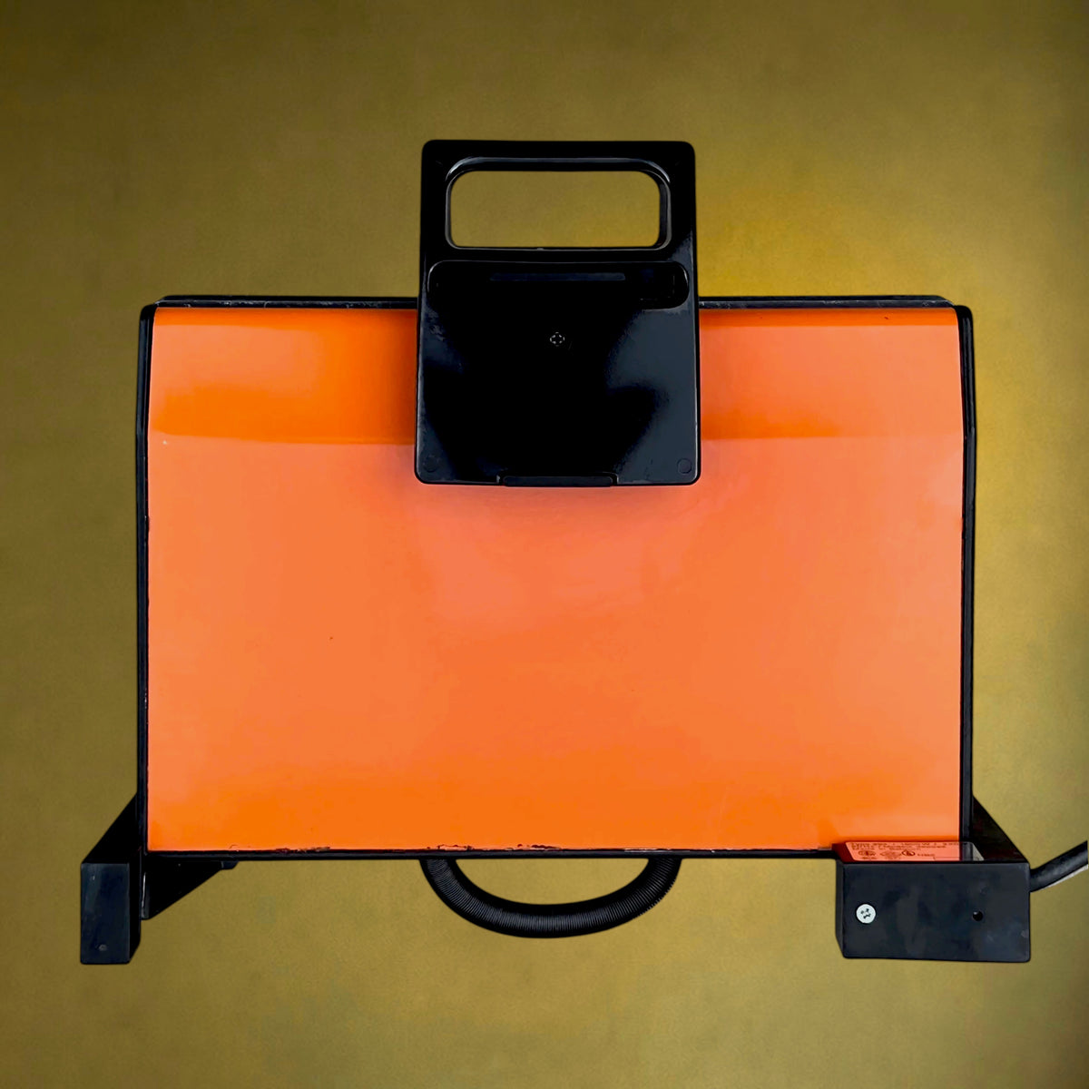 Grill Électrique NOVA Type 294 en Métal Orange et Bakélite Noire – Made in Belgium – Années 70