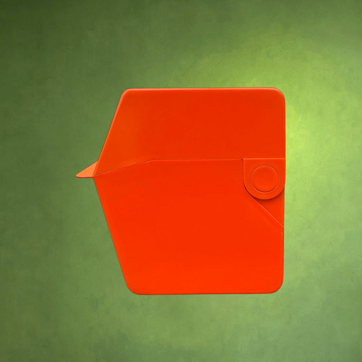 Boîte de Classement à Fiches Herlitz en Plastique Orange Rouge – Allemagne de l'Ouest, Années 70