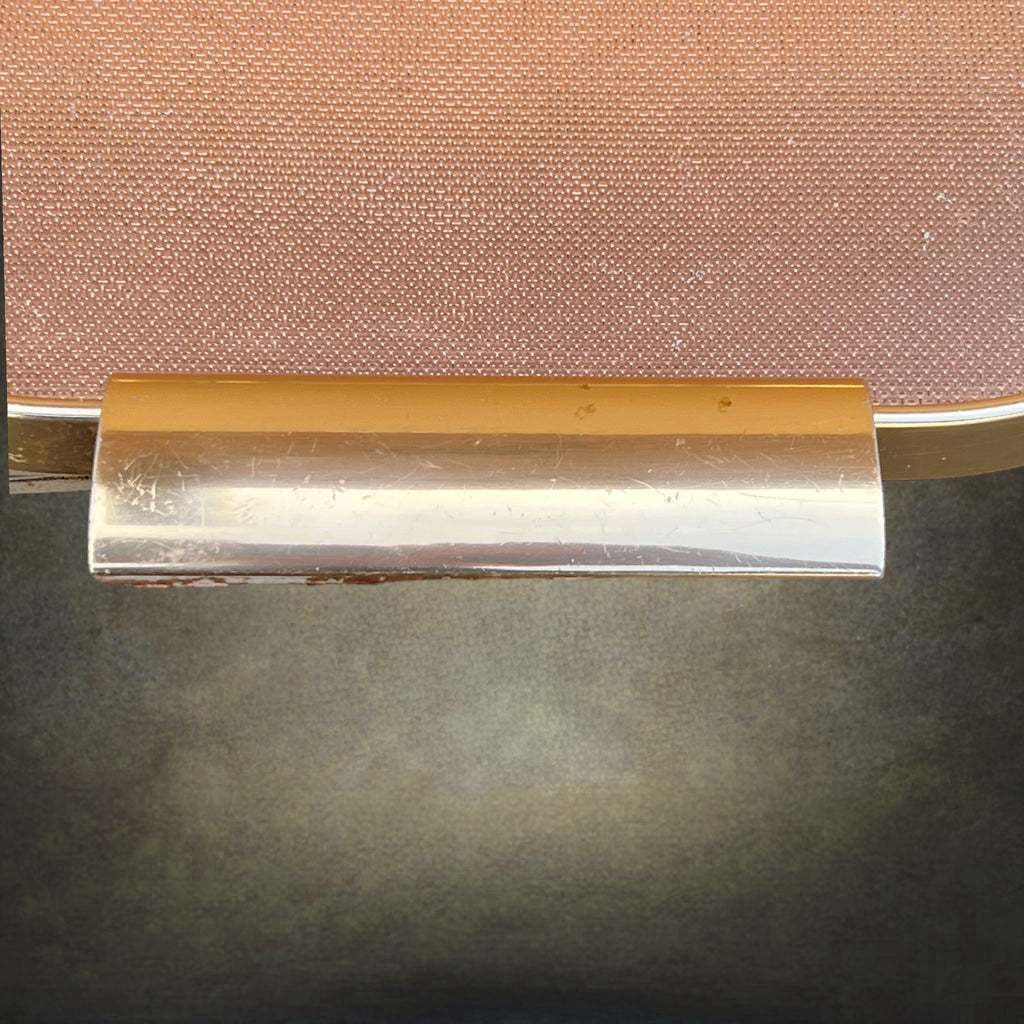 Plateau de Service Kaymet en Aluminium Anodisé Doré et Rose – Vers 1960