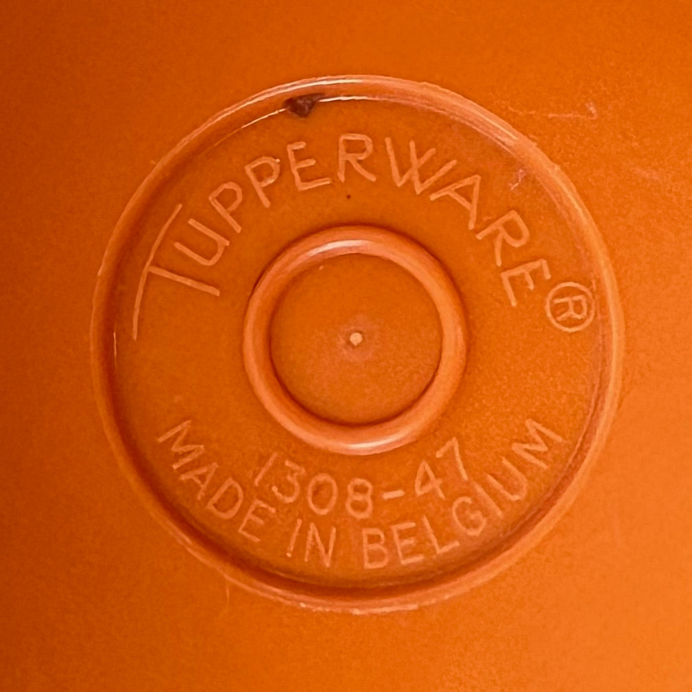 Tupperware 1308 - Tours de Pots à Épices en Plastique Coloré Pop – Made in Belgium - Années 70