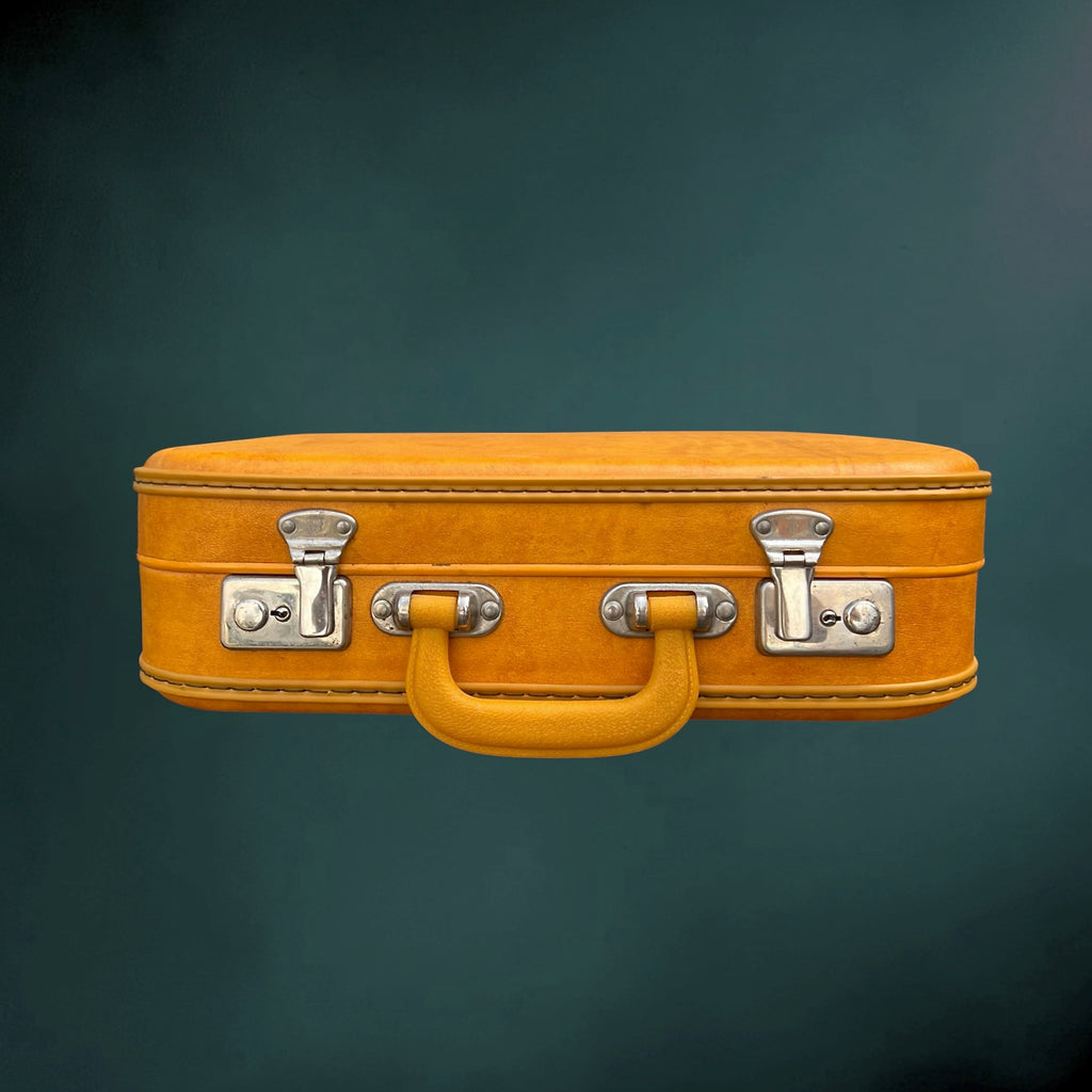 Valise de Cabine Jaune Orangée – Années 1960