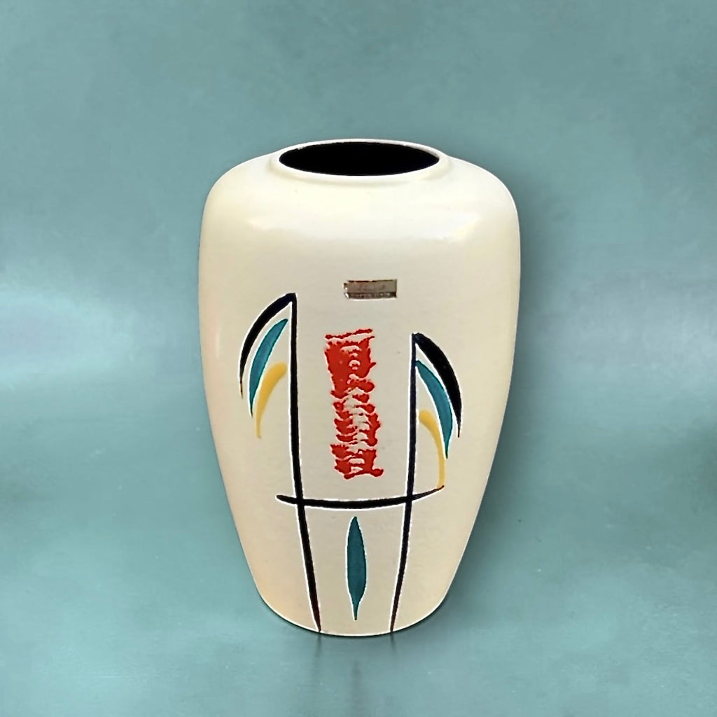 Vase vintage West Germany Scheurich “Europa-Linie” 239-30 – céramique moderniste années 60/70