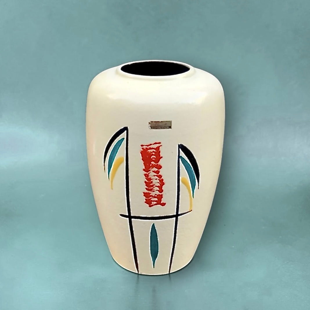 Vase vintage West Germany Scheurich “Europa-Linie” 239-30 – céramique moderniste années 60/70