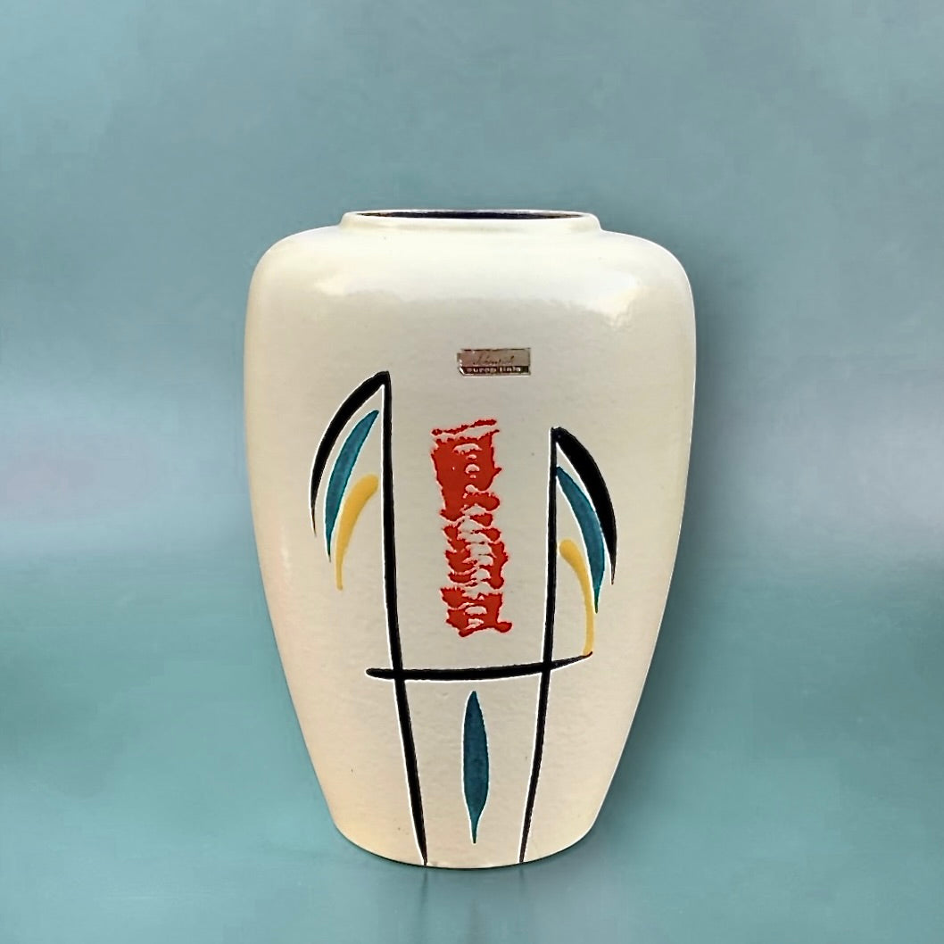 Vase vintage West Germany Scheurich “Europa-Linie” 239-30 – céramique moderniste années 60/70