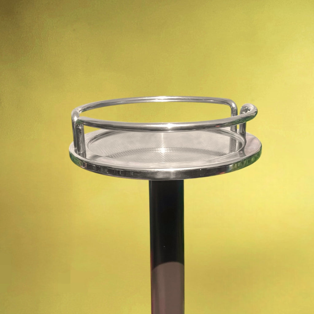 Colonne Porte-Seau Ettore Sottsass pour Alessi Inox 18/10 - Design Italien - Années 80 90