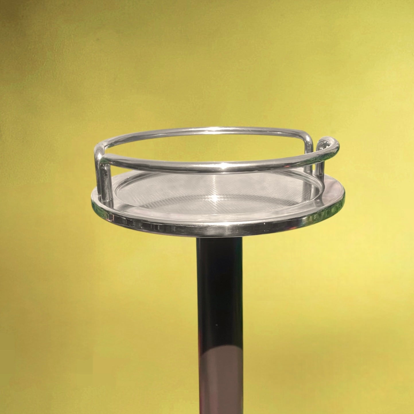 Colonne Porte-Seau Ettore Sottsass pour Alessi Inox 18/10 - Design Italien - Années 80 90