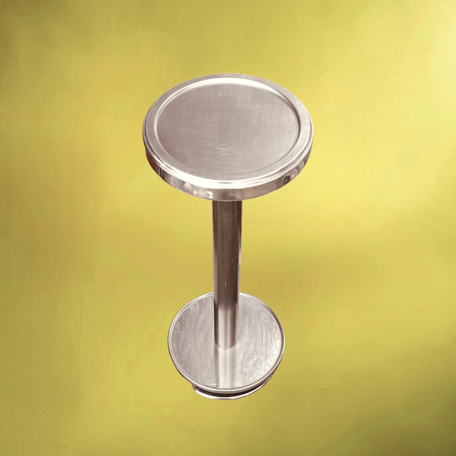 Colonne Porte-Seau Ettore Sottsass pour Alessi Inox 18/10 - Design Italien - Années 80 90