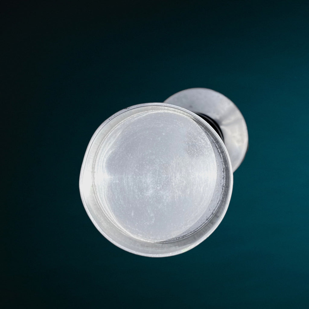 Bougeoir Space Age en Fonte d’Aluminium à Boules Empilées – Années 70