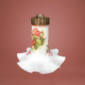 suspension-opaline-festonnee-forme-mouchoir-roses-peintes-main