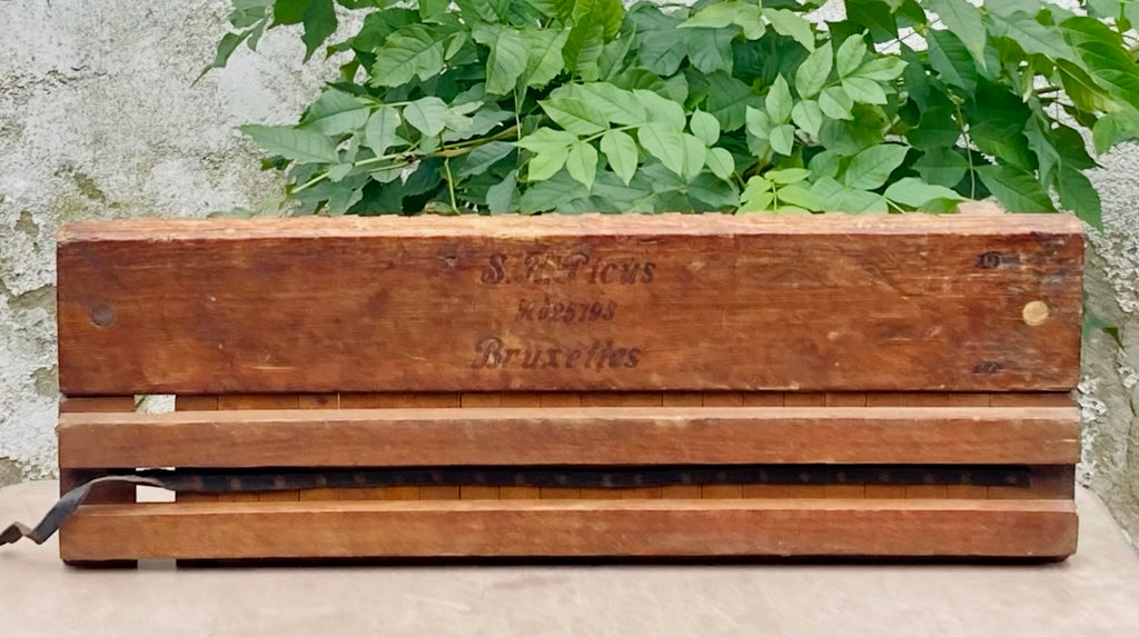 Ancien Moule à Cigares en Bois S.A. Ficus Bruxelles – Début 1900