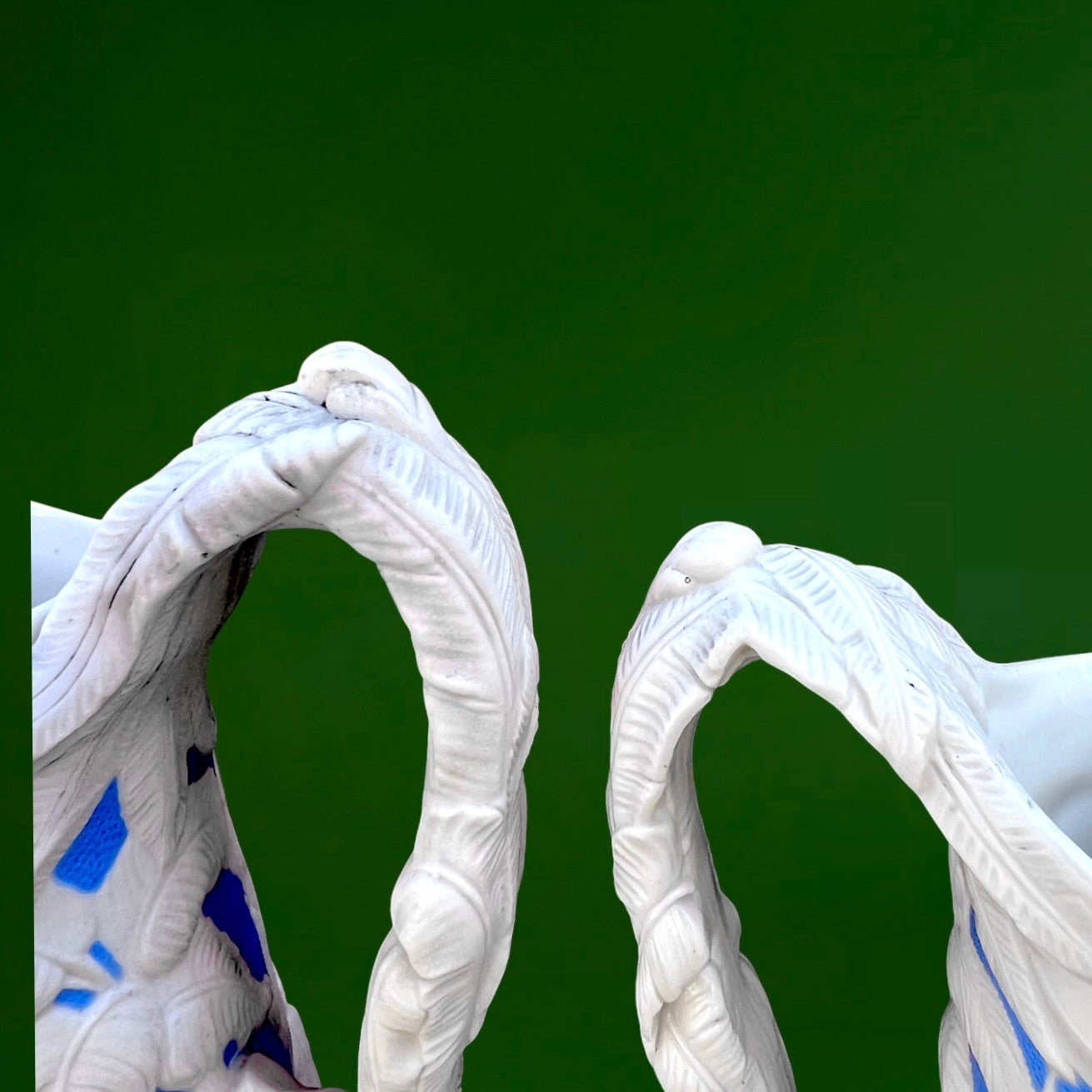 Ensemble Paul et Virginie Parian Ware Bleu et Blanc T.J. & J. Mayer Longport XIXe
