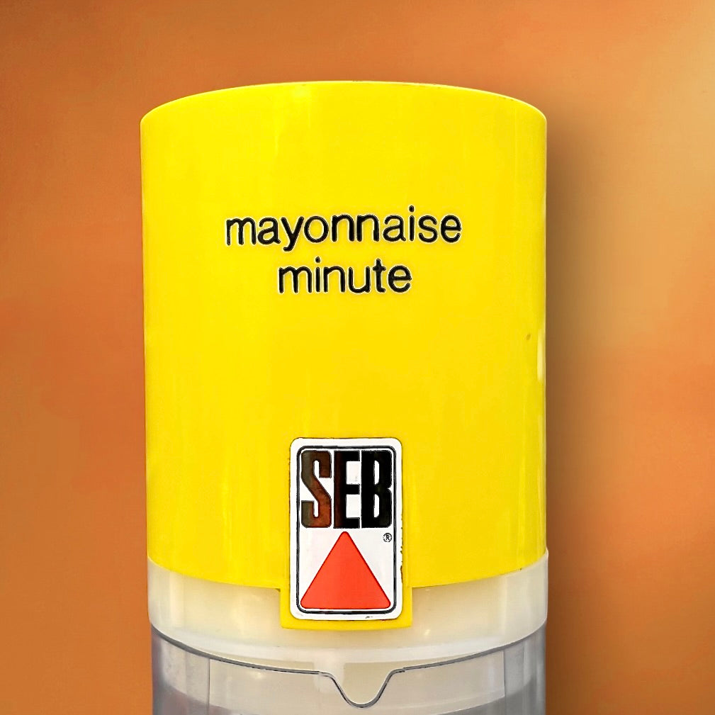 Mayonnaise Minute SEB Jaune Électrique Design Pop Années 70