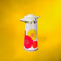 Thermos Japonais à Pompe Chaud Froid Décor Floral Pop 1,9 L Années 70

