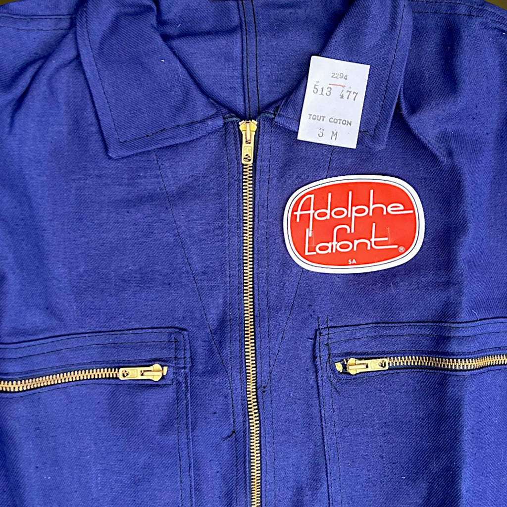 Combinaison de Travail Adolphe Lafont en Coton Bleu Made in France – Années 70