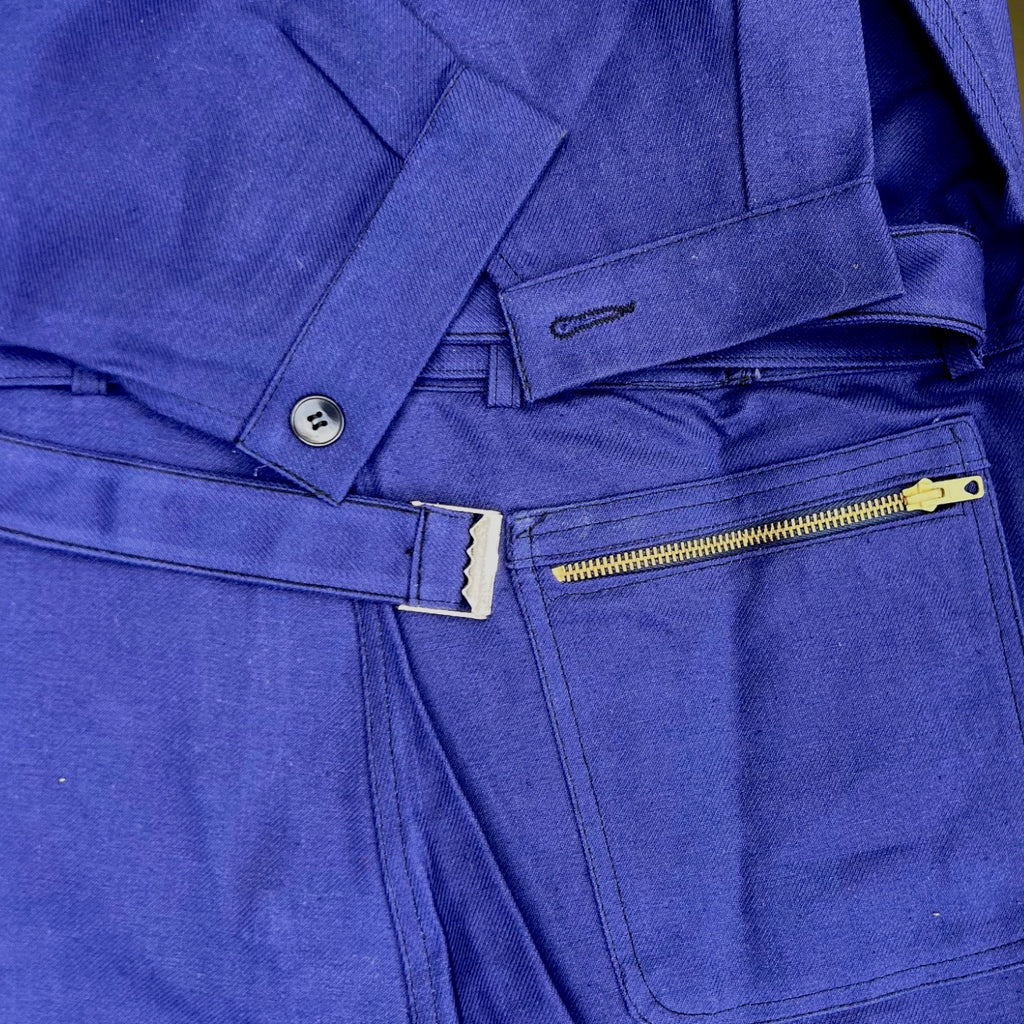 Combinaison de Travail Adolphe Lafont en Coton Bleu Made in France – Années 70