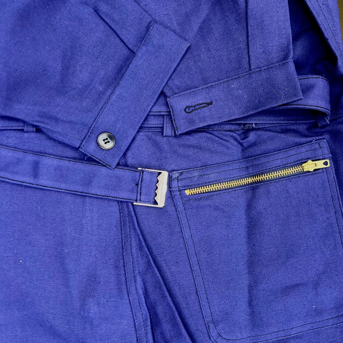 Combinaison de Travail Adolphe Lafont en Coton Bleu Made in France – Années 70