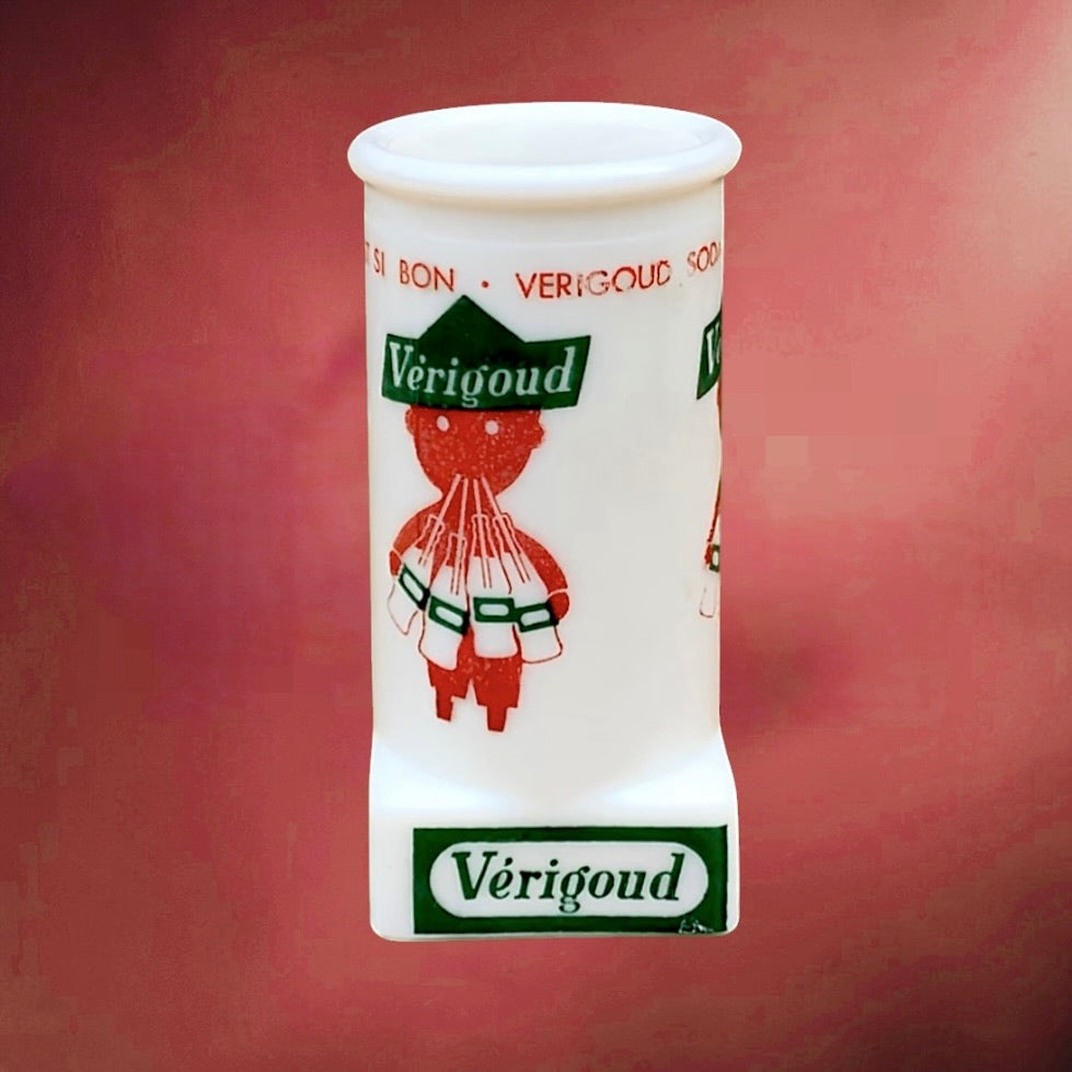 Porte-pailles publicitaire Vérigoud en opaline – Raymond Savignac, bistrot français années 1950
