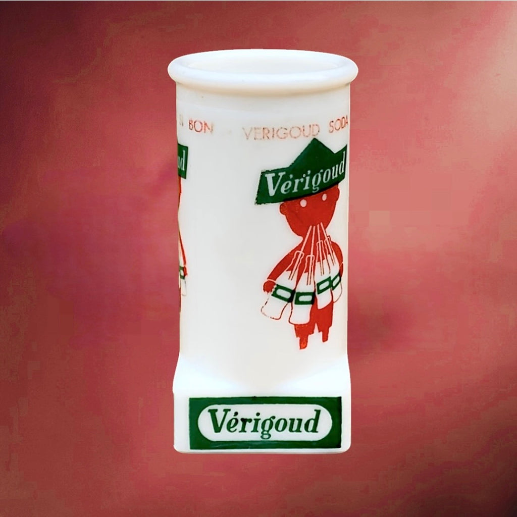 Porte-pailles publicitaire Vérigoud en opaline – Raymond Savignac, bistrot français années 1950