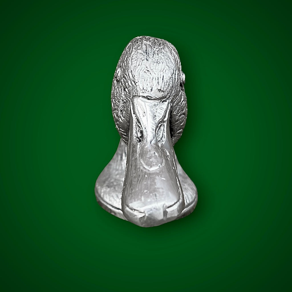 Décapsuleur Tête de Canard Métal Argenté Zoomorphe Vintage - années 70