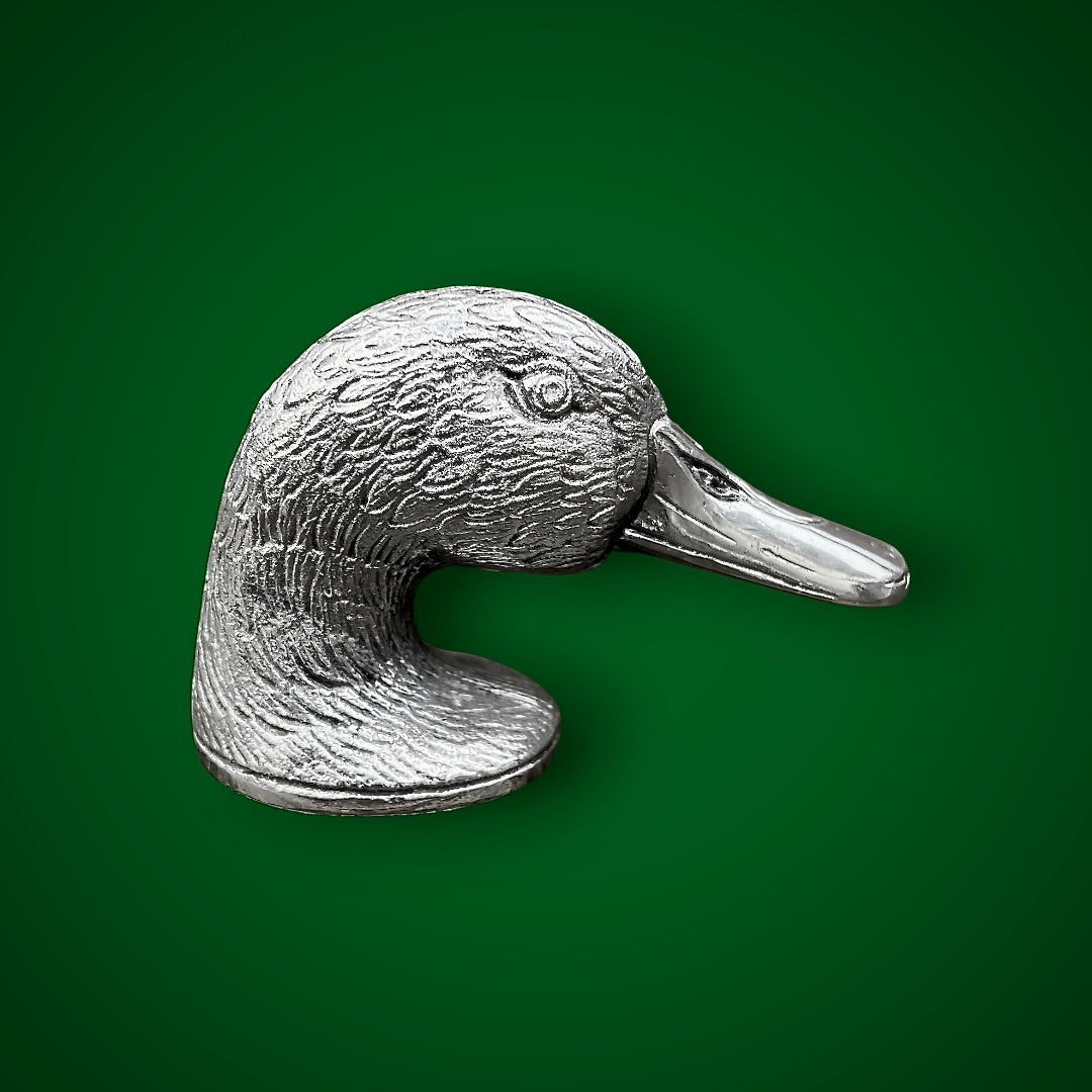 Décapsuleur Tête de Canard Métal Argenté Zoomorphe Vintage - années 70
