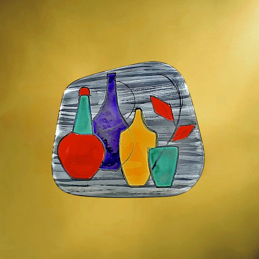 plaque-murale-ceramique-emaillee-nature-morte-moderniste-annees-50-60