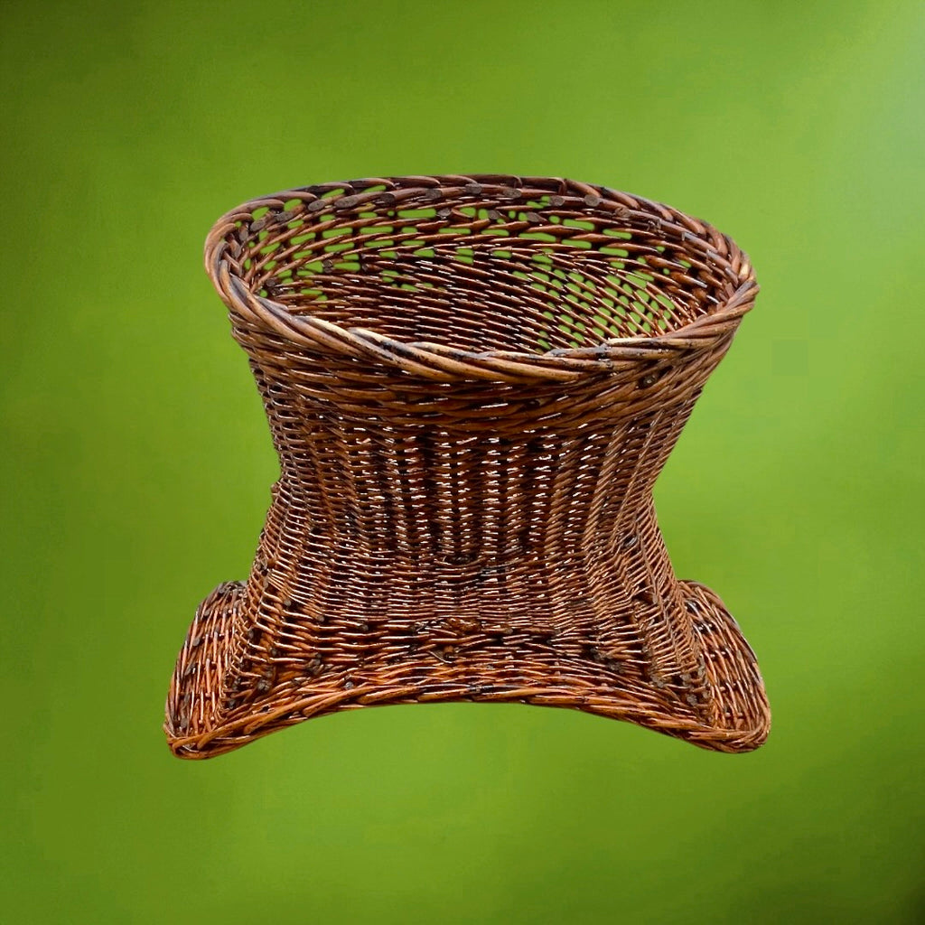 Fauteuil Corbeille Pour Enfant En Osier Tressé – Années 60
